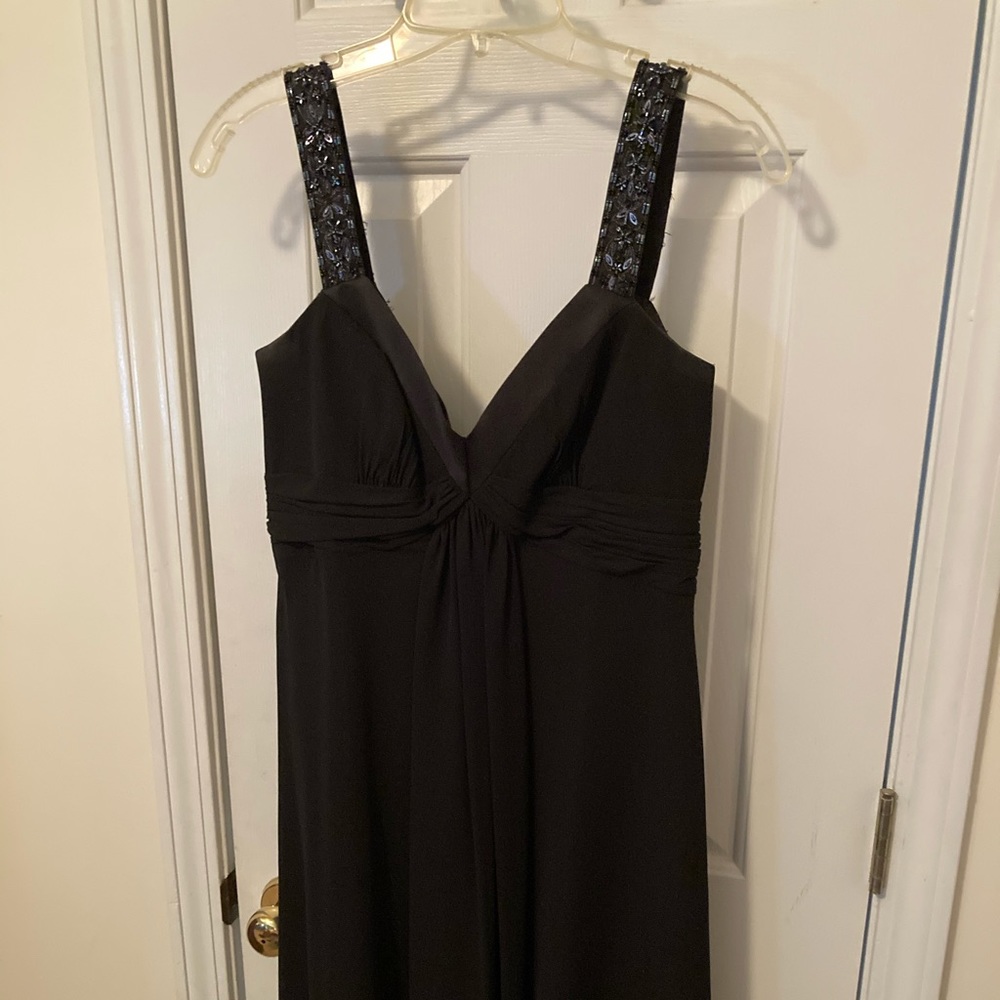 Black Bridesmaid knee length dress